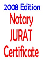 2008 Notary Jurat Certificate